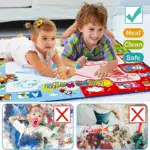 Water Doodle Mat ,Aqua Painting Drawing Mat Mess Free Learning Toy Mat