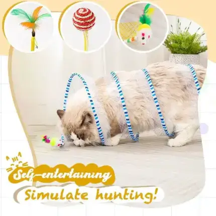 Spiral Tunnel Self-play Cat Toy